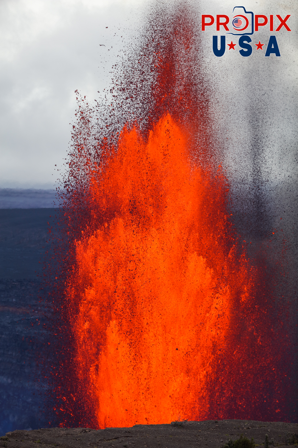 Kilauea volcano eruption on the big island of Hawaii on June 29th, 2025.