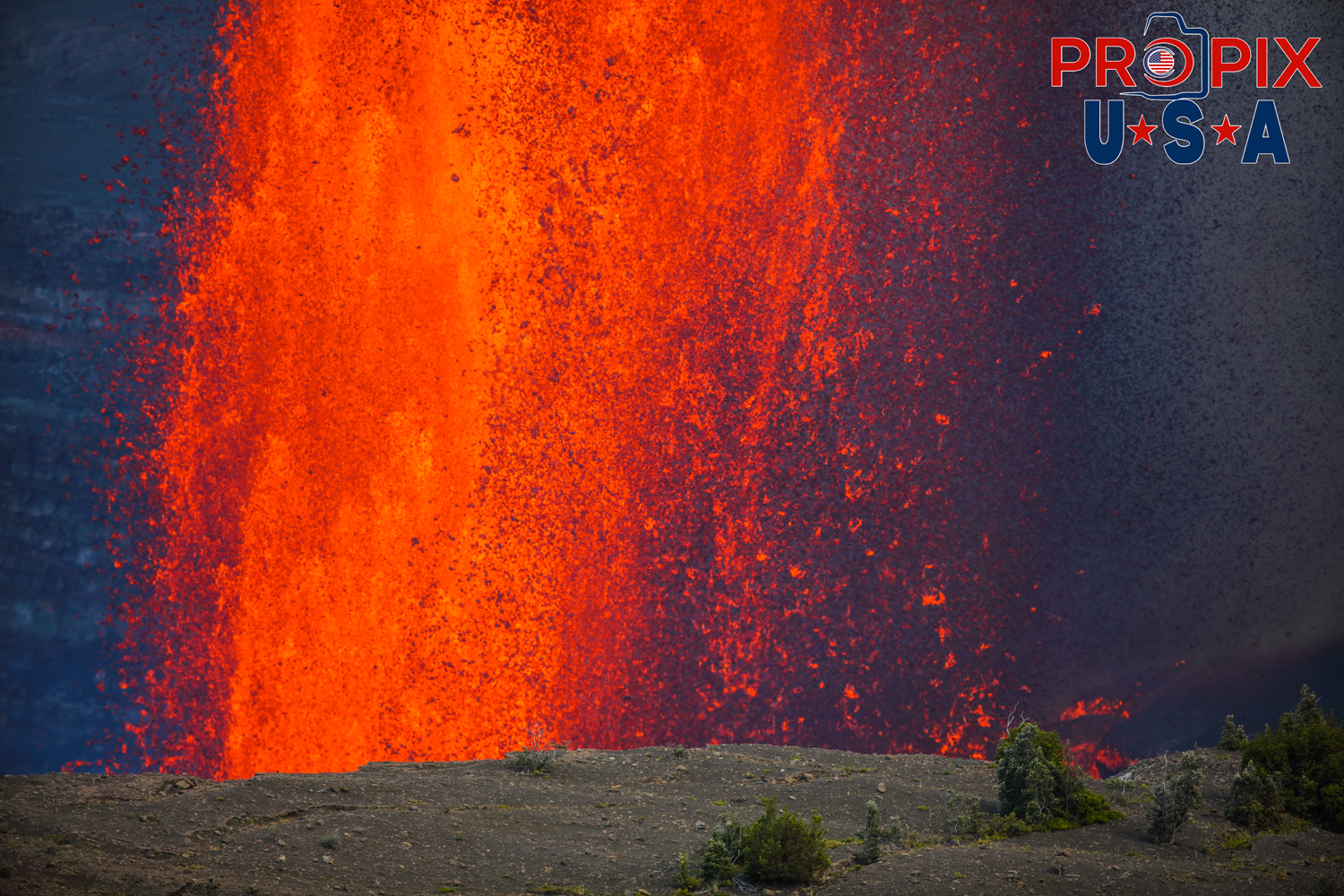 Kilauea volcano eruption on the big island of Hawaii on June 29th, 2025. The sound of the volcano erupting was similar to that of a jet engine and the heat was like you had just opened the oven door.