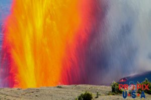 Kilauea volcano eruption on the big island of Hawaii on June 29th, 2025. The sound of the volcano erupting was similar to that of a jet engine and the heat was like you had just opened the oven door.
