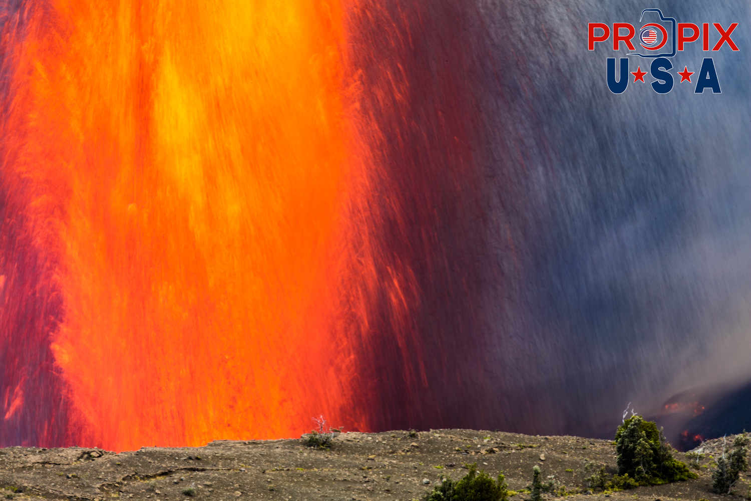 Kilauea volcano eruption on the big island of Hawaii on June 29th, 2025. The sound of the volcano erupting was similar to that of a jet engine and the heat was like you had just opened the oven door.