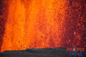 Kilauea volcano eruption on the big island of Hawaii on June 29th, 2025. The sound of the volcano erupting was similar to that of a jet engine and the heat was like you had just opened the oven door.