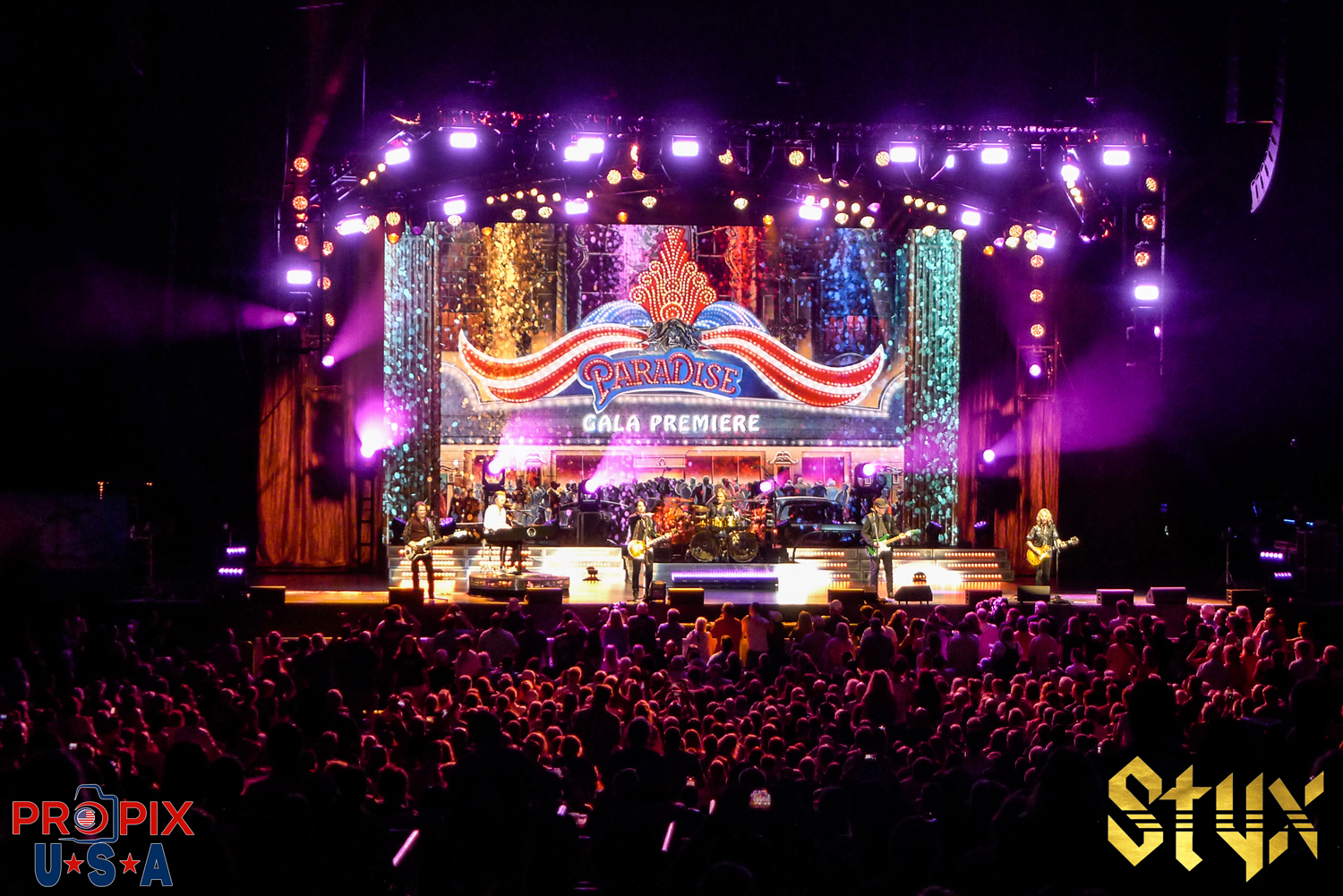 Styx performing the song "Paradise" at Alpharetta amphitheater 7-6-2025. Styx at Alpharetta amphitheater 7-6-2025. If you like Styx music, this is a DO NOT MISS show. Fantastic sound and entertaining performance..!