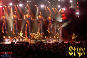 Styx performing "Mr. Roboto" at Alpharetta amphitheater 7-6-2025. If you like Styx music, this is a DO NOT MISS show. Fantastic sound and entertaining performance..!