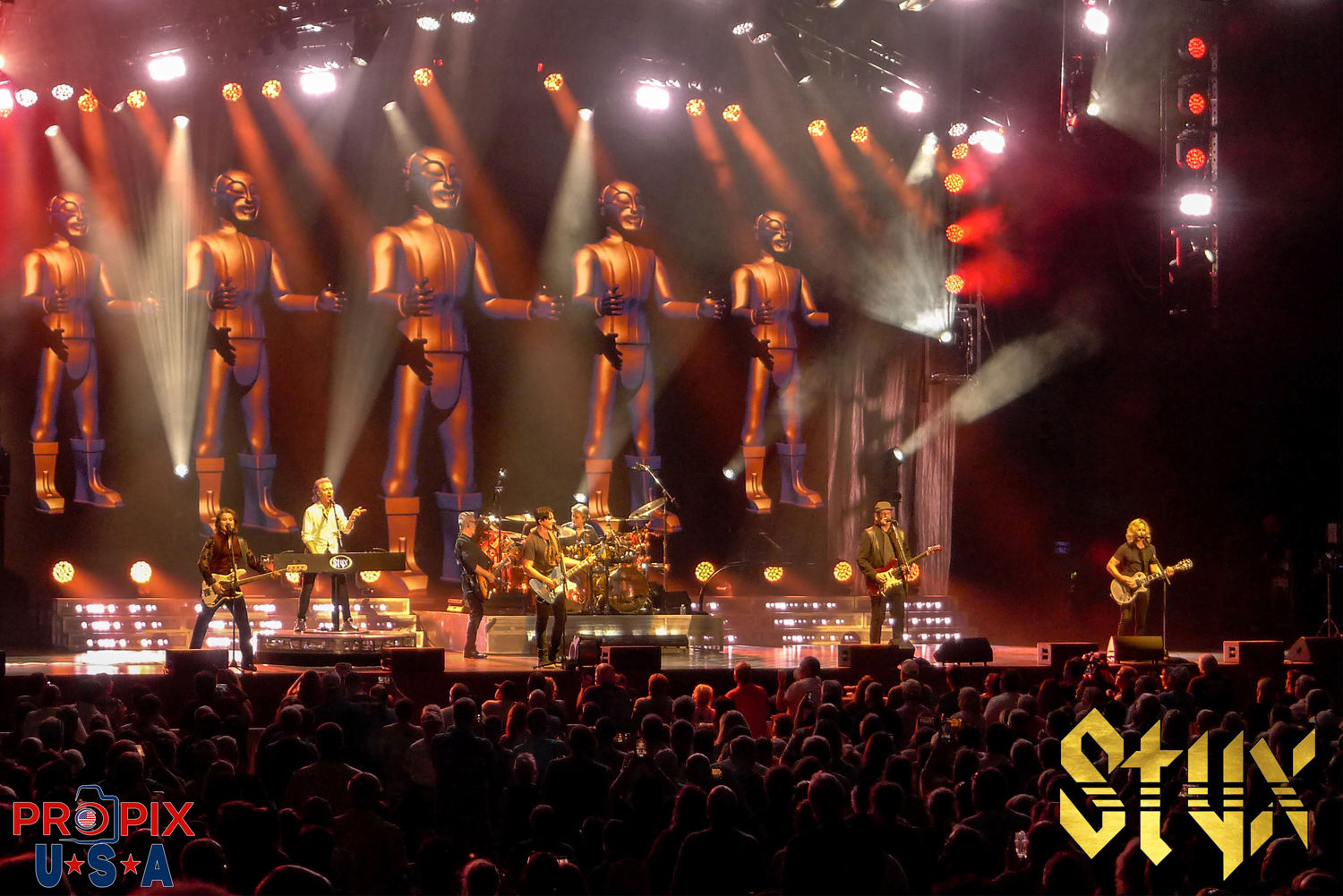 Styx performing "Mr. Roboto" at Alpharetta amphitheater 7-6-2025. If you like Styx music, this is a DO NOT MISS show. Fantastic sound and entertaining performance..!