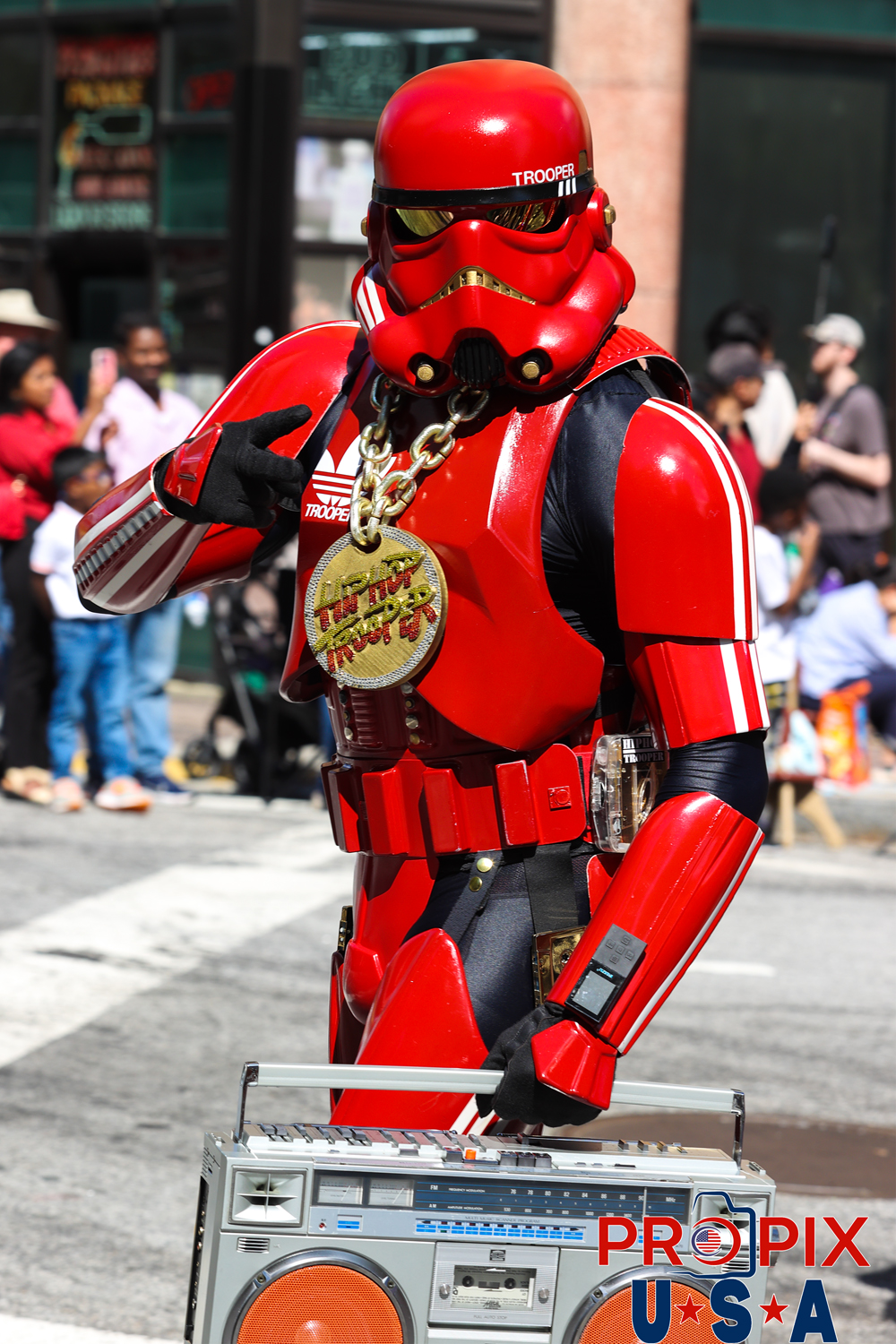 Dragon Con Parade 2025. Star Wars Hip Hop Storm Trooper. Photo date: 8-30-2025 Dragoncon