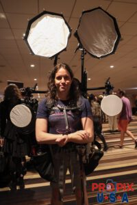 Photographer with a portable studio... Dragon Con 2025. Dragoncon Photo Date: 8-28-2025