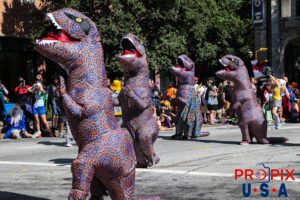 Dragon Con Parade 2025. T-Rex. Photo date: 8-30-2025 Dragoncon
