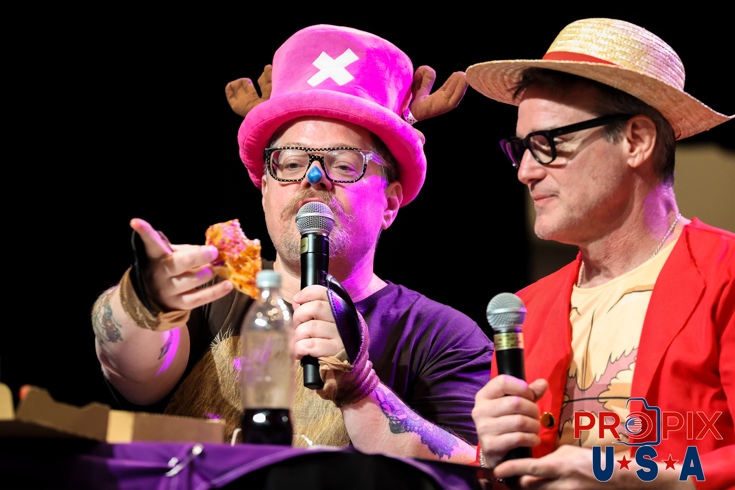 Dragon Con Masquerade (Pizza time) 2025. Hosts: Tony Gowell and Eddie McClintock. Photo date: 8-31-2025 Dragoncon