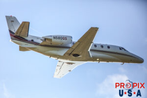 N580QS 2007 Cessna Excel 560XL C56X NetJets AGS (KAGS) Augusta Georgia regional airport Photo date: 4-10-2023