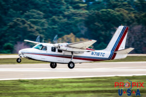 N716TC 1962 Aero Commander 500B AC50 PDK (KPDK) Peachtree Dekalb airport Atlanta Georgia Photo date: 11-30-2023