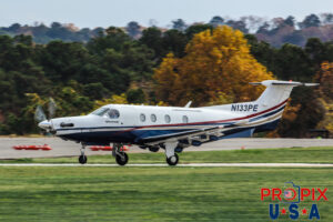 N133PE 2008 Pilatus PC-12 PC12 PDK (KPDK) Peachtree Dekalb airport Atlanta Georgia Photo date: 11-16-2023