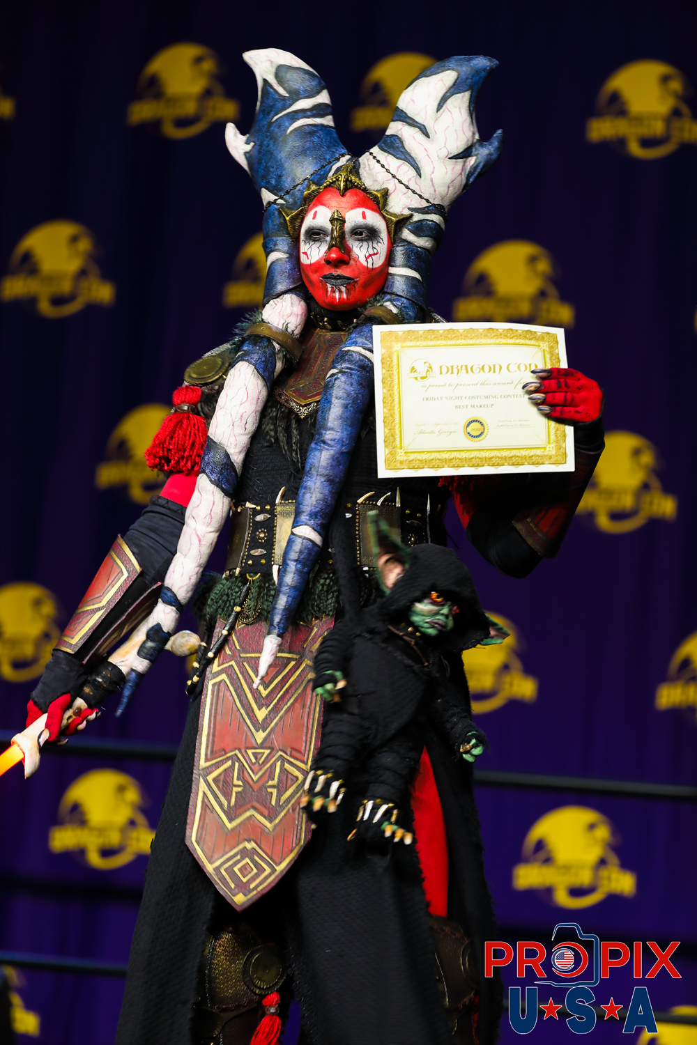 Dragon Con 2025. Costuming Contest. Best makeup Winner (and our favorite). Photo date: 8-29-2025 Dragoncon