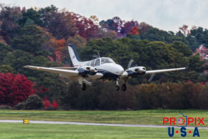 N801Q 1965 Beechcraft Baron BE55 PDK (KPDK) Peachtree Dekalb airport Atlanta Georgia Photo date: 12-1-2024