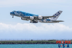 JA-381A 2018 Airbus 380 A380 ANA Airlines Country of registration: Japan HNL (PHNL) Honolulu Hawaii International Airport Photo date: 9-24-2024