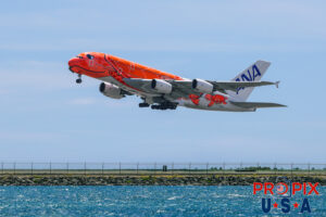 JA-383A 2019 Airbus 380 A380 ANA All Nippon Airways Country of registration: Japan HNL (PHNL) Honolulu Hawaii International Airport Photo date: 9-24-2024