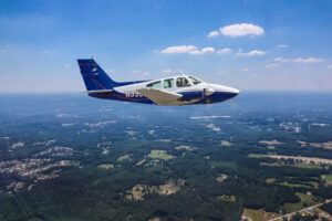N553W 1974 Beechcraft Baron BE55 PDK (KPDK) Peachtree Dekalb airport Atlanta Georgia Photo date: 12-1-2024