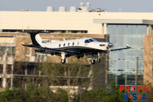 N521PC 2003 Pilatus PC-12 PC12 PDK (KPDK) Peachtree Dekalb airport Atlanta Georgia Photo date: 3-23-2025