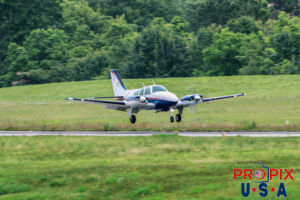 N9054S 1978 Beechcraft 55 Baron About to touchdown at Atlanta's PDK airport. Aircraft code: BE55 Airport code(s): PDK, KPDK Photo date: 5-27-2025