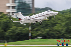 N447QS 2021 Embraer Phenom 300 Departing Atlanta's PDK airport. Aircraft code: E55P Airport code(s): PDK, KPDK NetJets Photo date: 5-27-2025