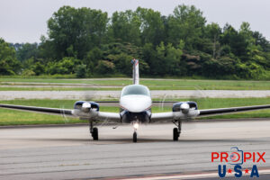 N9054S 1978 Beechcraft 55 Baron Taxiing at Atlanta's PDK airport. Aircraft code: BE55 Airport code(s): PDK, KPDK Photo date: 5-27-2025