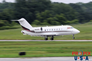 N242QS 2020 Bombardier Challenger 600 Departing Atlanta's PDK airport. Aircraft code: CL60 Airport code(s): PDK, KPDK NetJets Photo date: 5-27-2025