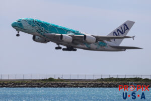 JL-382A 2018 Airbus 380 A380 ANA All Nippon Airways Country of registration: Japan HNL (PHNL) Honolulu Hawaii International Airport Photo date: 10-22-2024