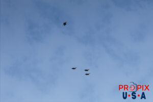 F-22 Raptors Missing Man Formation at the 83rd Pearl Harbor Memorial Ceremony Pearl Harbor Hawaii Photo date: 12-7-2024