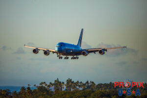JA-381A 2018 Airbus 380 A380 ANA Airlines Country of registration: Japan HNL (PHNL) Honolulu Hawaii International Airport Photo date: 12-8-2024