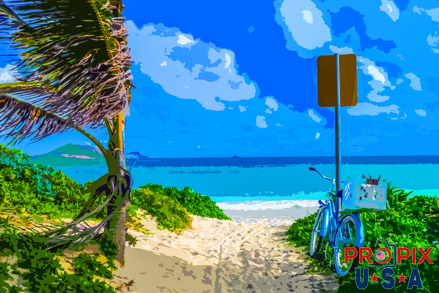 Hawaiian Office Parking Kailua Beach Oahu art rendering