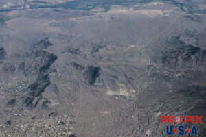 Aerial photo of directions to Phoenix at 30,000 feet