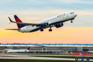 N845DN 2015 Boeing 737-ER Delta Airlines departing Atlanta International. Aircraft code: B737 Airport code(s): ATL, KATL Photo date: 12-3-2016