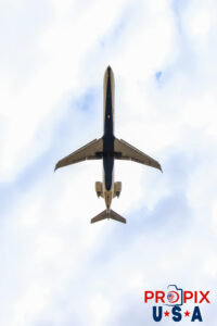 Bottom view of a Delta Airlines jet on final for Atlanta international. Airport code(s): ATL, KATL Photo date: 12-3-2016