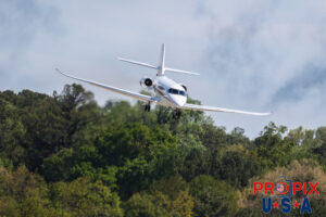 N641QS 2020 Cessna Latitude 680A C68A NetJets PDK (KPDK) Peachtree Dekalb airport Atlanta Georgia Photo date: 4-4-2024 On this day winds were gusting up to 40 knots. This aircraft was all over the place as wind gusts were tossing it about.