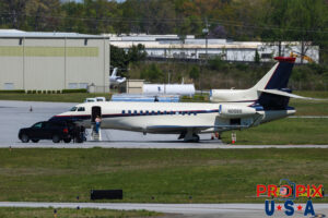 N8889 2011 Dassault Falcon 7X FA7X PDK (KPDK) Peachtree Dekalb airport Atlanta Georgia Photo date: 4-4-2024 On this day winds were gusting up to 40 knots.