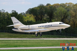 N500GF Year unknown. Dassault Falcon 2000 F2TH Waffle House LLC PDK (KPDK) Peachtree Dekalb airport Atlanta Georgia Photo date: 4-4-2024 On this day winds were gusting up to 40 knots.