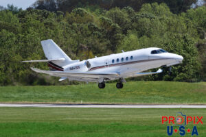 N641QS 2020 Cessna Latitude 680A C68A NetJets PDK (KPDK) Peachtree Dekalb airport Atlanta Georgia Photo date: 4-4-2024 On this day winds were gusting up to 40 knots.