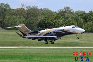 N724EH 2023 Bombardier Challenger 300 CL30 PDK (KPDK) Peachtree Dekalb airport Atlanta Georgia Photo date: 4-4-2024 On this day winds were gusting up to 40 knots.