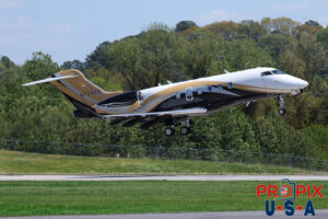 N724EH 2023 Bombardier Challenger 300 CL30 PDK (KPDK) Peachtree Dekalb airport Atlanta Georgia Photo date: 4-4-2024 On this day winds were gusting up to 40 knots.