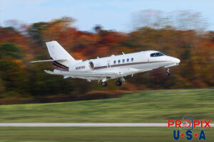 N581QS 2018 Cessna Citation Latitude 680A C68A NetJets PDK (KPDK) Peachtree Dekalb airport Atlanta Georgia Photo Date: 11-15-2025