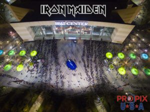 A huge crowd at the opening night of Iron Maiden's The Book of Souls World Tour at the BB&T Center in Sunrise Florida.