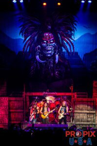 Three guitars and some drum, please..! Iron Maiden performing during The Book of Souls World Tour. Nicko McBrain: Drums Dave Murray: Guitar Adrian Smith: Guitar Janick Gers: Guitar And Eddie..!