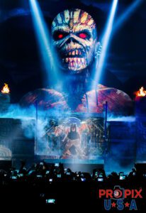 Iron Maiden doing a live show during their Book of Souls World Tour. Bruce Dickinson: Vocals And Eddie..!