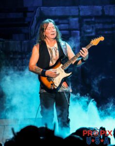 Dave Murray of Iron Maiden playing the guitar with his heart, his hands and most definitely, his soul.