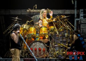 No... Not they weren't doing a cover rendition of Lynyrd Skynard's "That Smell". Some pyrotechnics went array and created a Big Stink..! Iron Maiden performing during The Book of Souls World Tour. Bruce Dickinson: Vocals Steve Harris: Bass guitar Nicko McBrain: Drums