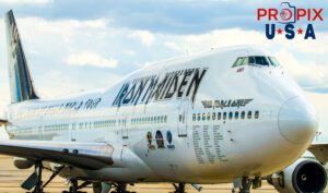 Iron Maiden's "Ed Force One". A Boeing 747 that was used to haul the band, crew and all their gear around the world during their Book of Souls World Tour.
