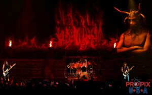 Iron Maiden performing during The Book of Souls World Tour. Bruce Dickinson: Vocals Steve Harris: Bass guitar Nicko McBrain: Drums Adrian Smith: Guitar