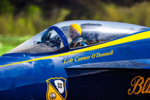 Blue Angels 2026 #5 Lcdr Connor O'Donnell (Lead Solo) Performing the Diamond Dirty Loop Boeing FA-18 Super Hornet Naval Air Station Meridian Mississippi Airport code(s) NMM, KNMM Photo Date: 3-28-2026
