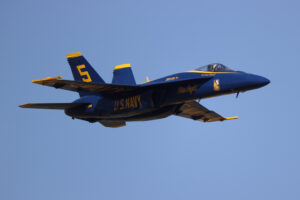 Blue Angels 2026 #5. Lcdr. Connor O'Donnell (Lead Solo) Performing a high speed Sneak Pass. Boeing FA-18 Super Hornet Naval Air Station Meridian Mississippi Airport code(s) NMM, KNMM Photo Date: 3-28-2026