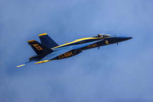 Blue Angels 2026 #6. Maj. Scott Laux Performing Opposing Horizontal Rolls Boeing FA-18 Super Hornet Naval Air Station Meridian Mississippi Airport code(s) NMM, KNMM Photo Date: 3-28-2026