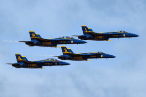 Blue Angels 2026 #1. Capt. Adam Bryan (Commanding Officer) #2. Lt. Cam Schneider (Right Wing) #3. Lt. Chris Houben (Left Wing) #4. Lt. Col. Brandon Wilkins (Slot) Boeing FA-18 Super Hornet Naval Air Station Meridian Mississippi Airport code(s) NMM, KNMM Photo Date: 3-28-2026